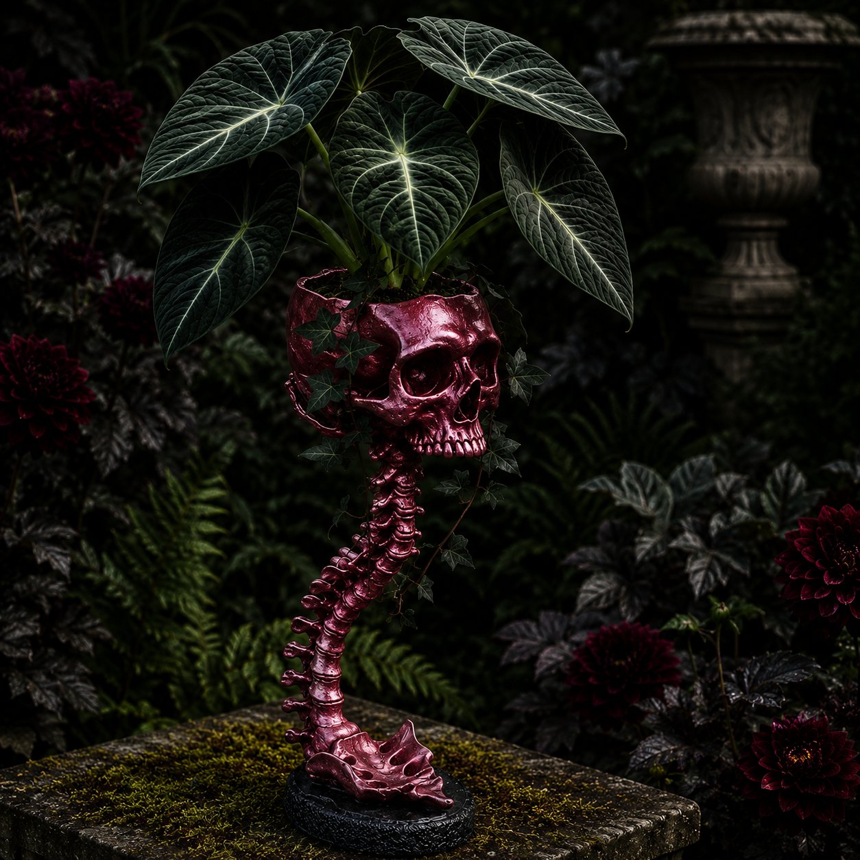 ππ πΏ Sculptured Skull Flowerpot