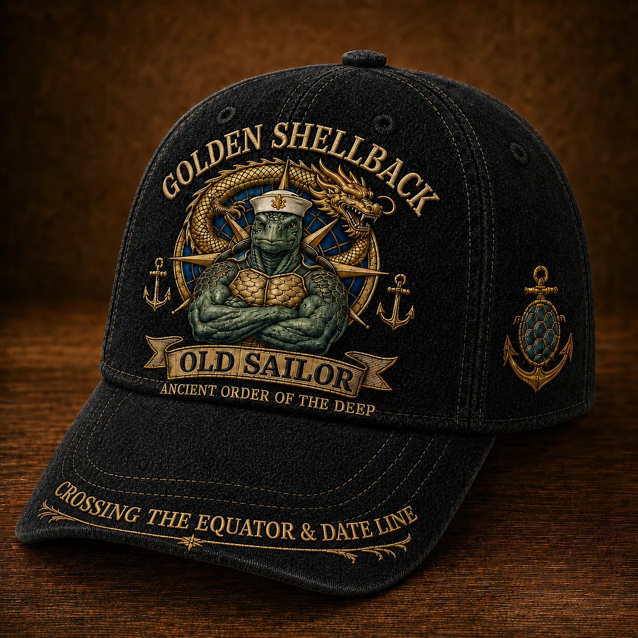 ⭐⭐2026 USA Sale: Up to 50% OFF - 🔥Golden Shellback Cap