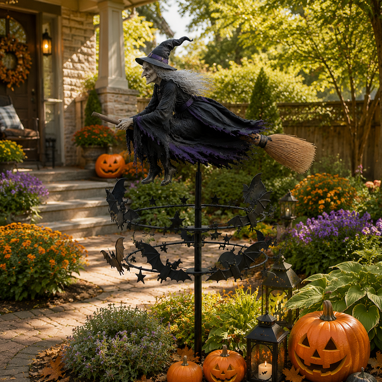🧙♀️ The Enchanted Witch Garden Wind Spinner