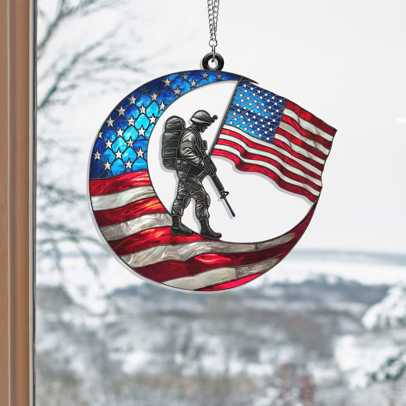 ππΊπΈ American Military Suncatcher β A Light of Tribute for Vietnam Veterans