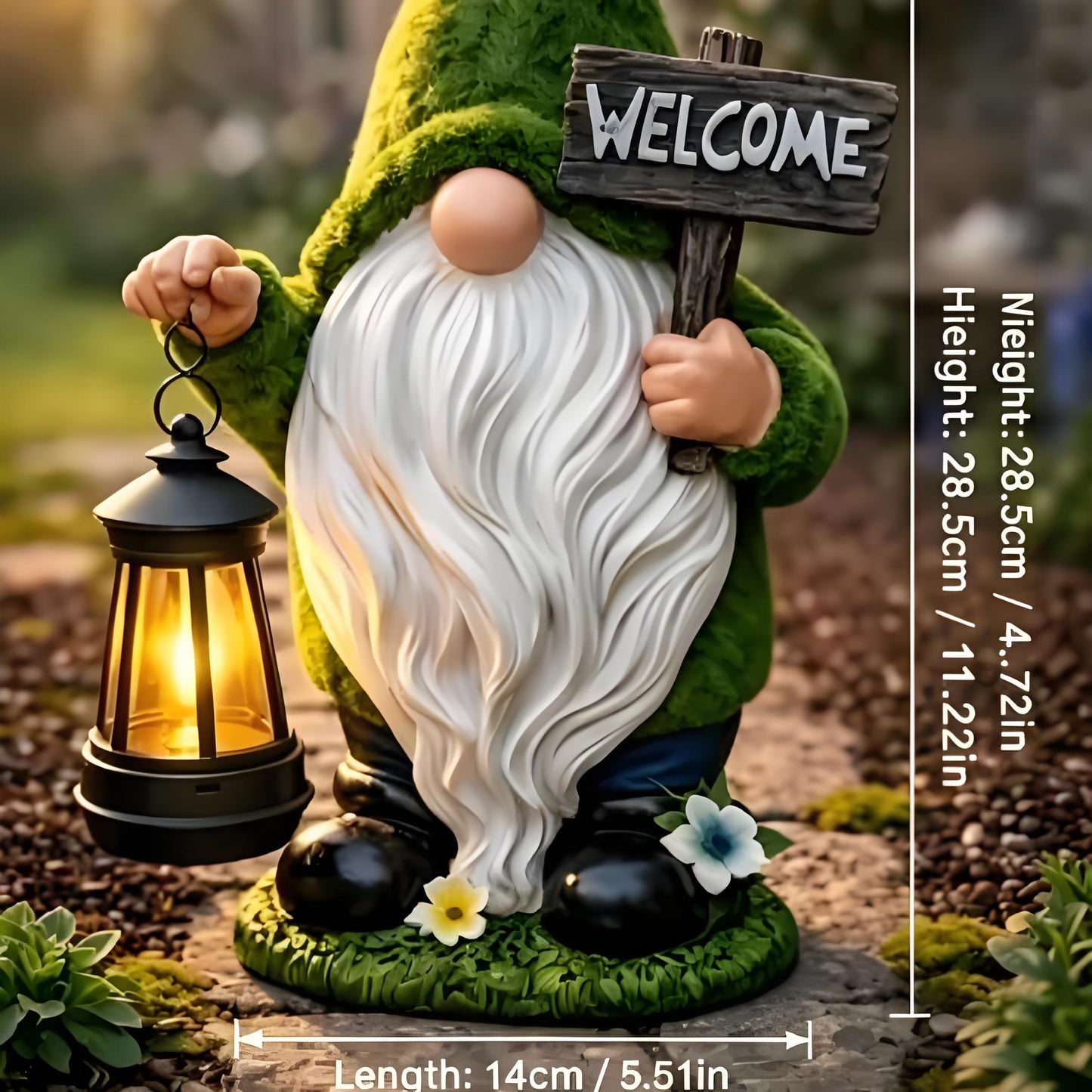 🌺🌺Summer Sale 49% OFF🔥Outdoor Garden Gnomes with LED Solar Light