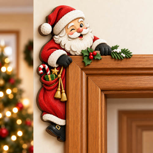 🎅 🎅2026 Christmas Gift 50% Off--Christmas Peekaboo Door Frame Corner Decor