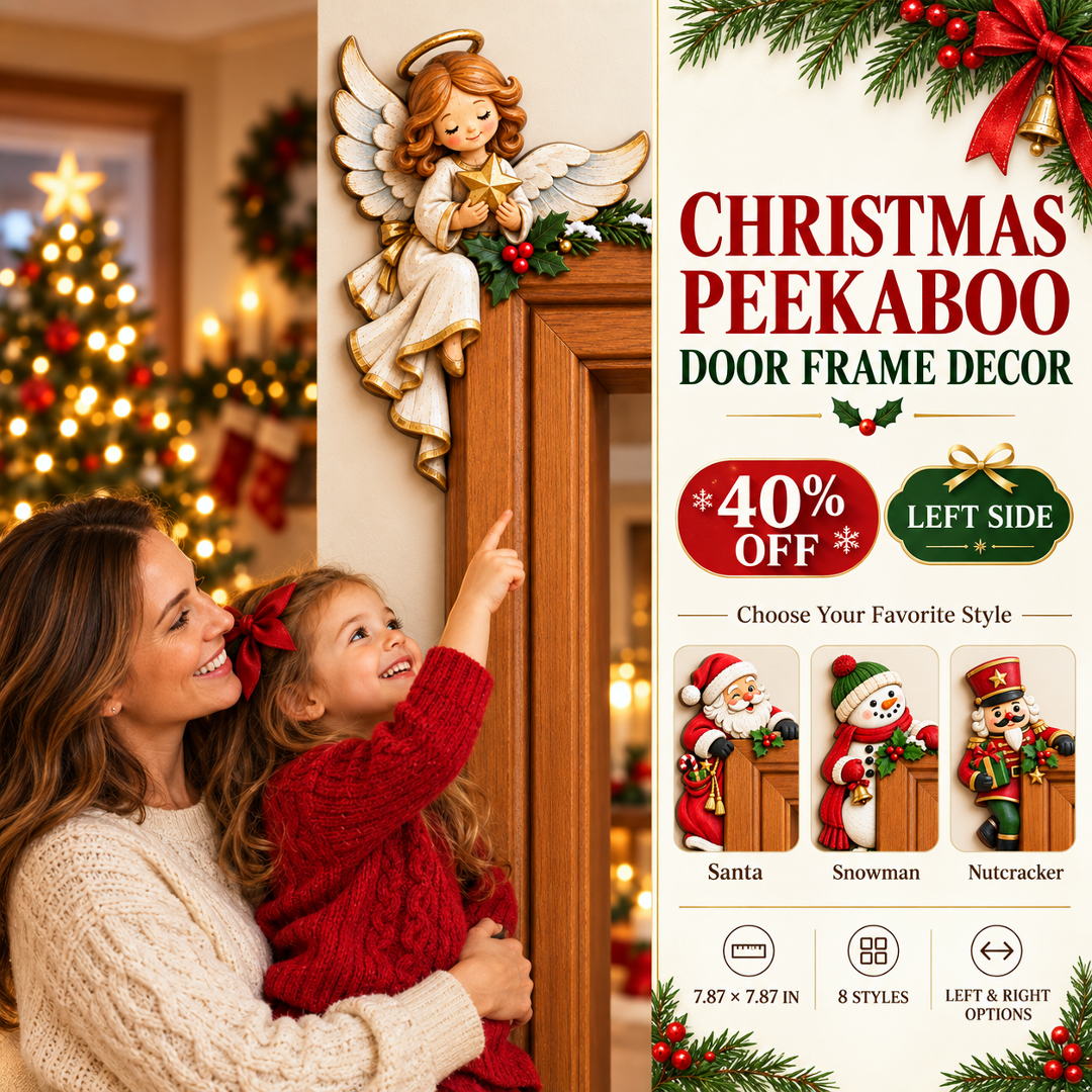 🎅 🎅2026 Christmas Gift 50% Off--Christmas Peekaboo Door Frame Corner Decor