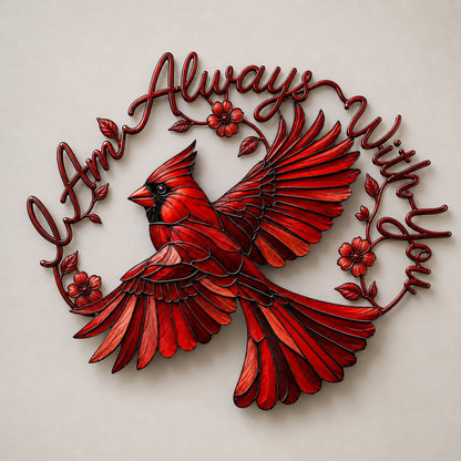 ❤️❤️Cardinal Metal Wall Art - I Am Always With You