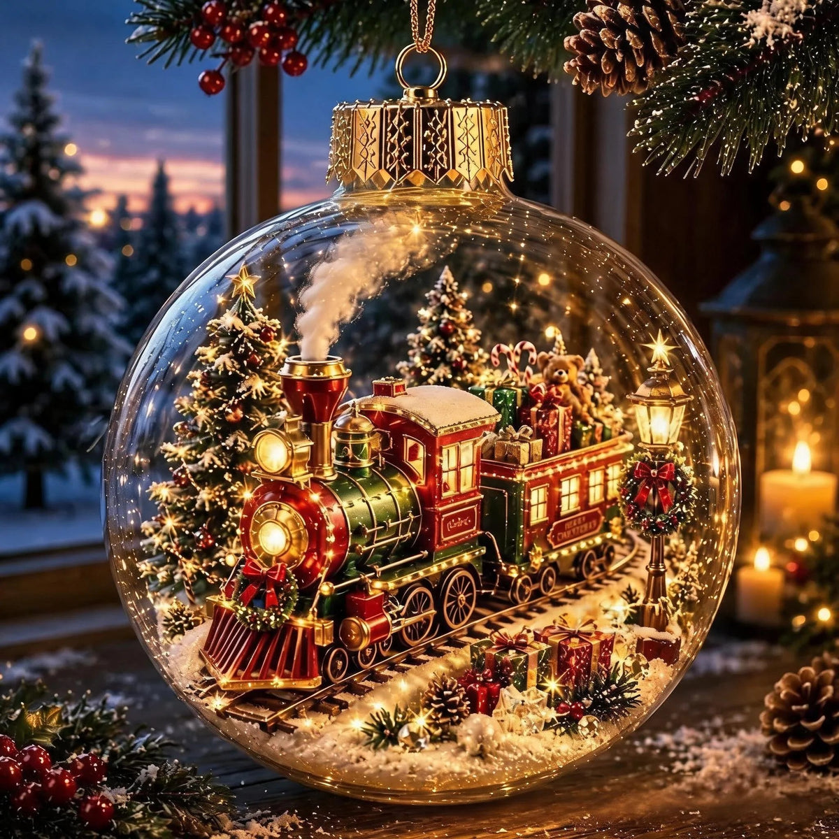 🎅 2026 Christmas Gift 50% Off--Glowing Christmas Diorama Ornament