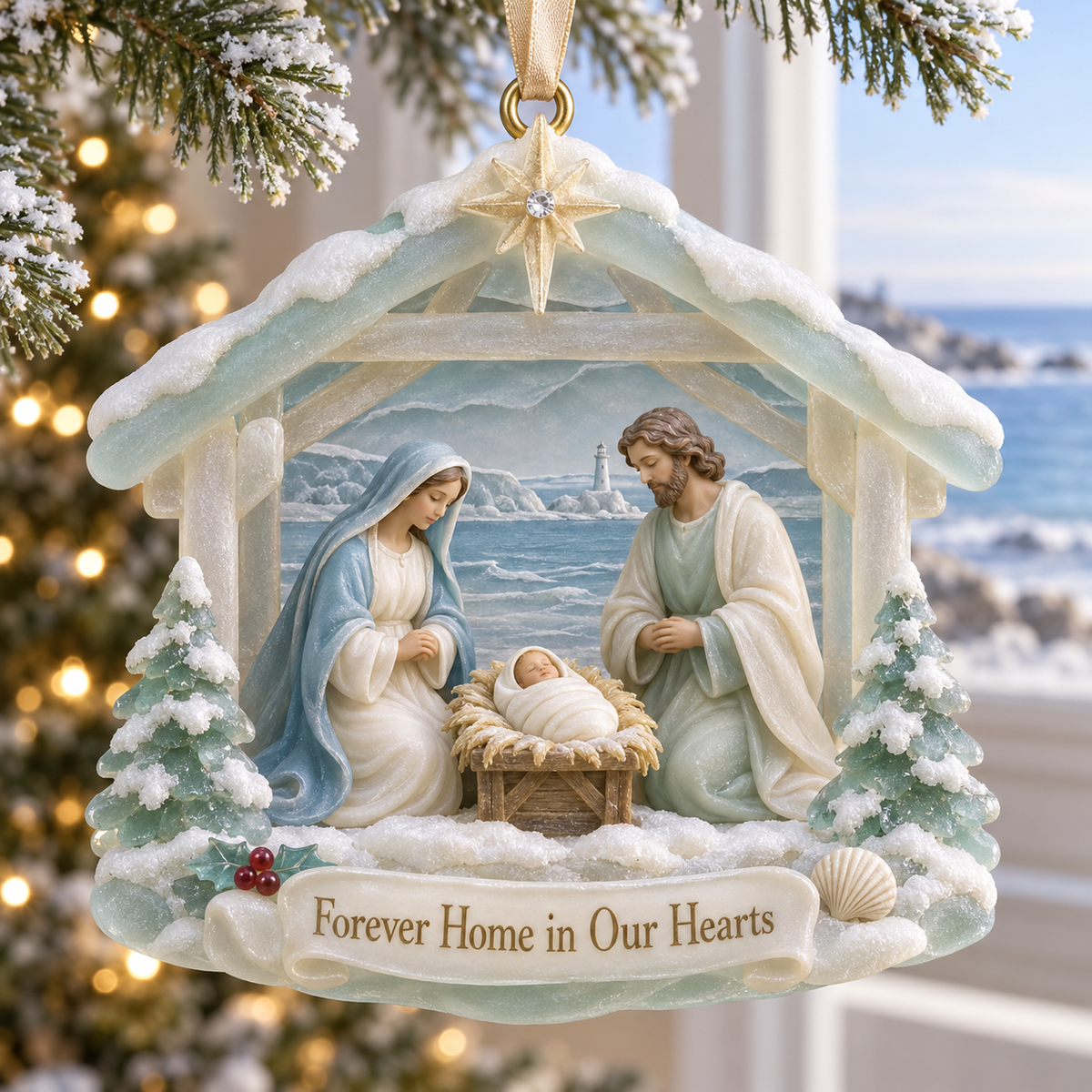 🎅🎅2026 Christmas Gift 50% Off--Coastal Holy Night: The Birth of Love | Nativity by the Sea