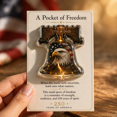 🔔🔔"Freedom's Perch" – Liberty Bell Eagle, 250th Anniversary