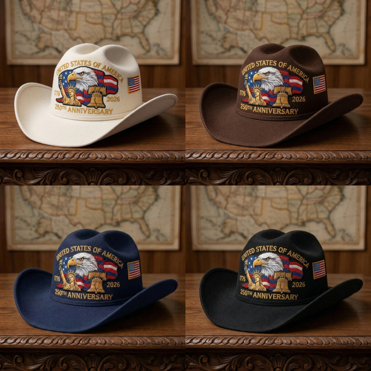 ⚡️250 Years Later — Still Standing™ Patriotic Cowboy Hat
