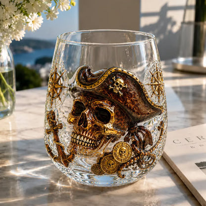 🌊🌊Release The Kraken Pirate Glass Collection — 3-Piece Legendary Ocean Treasure Set - KRAKEN RISE GLass