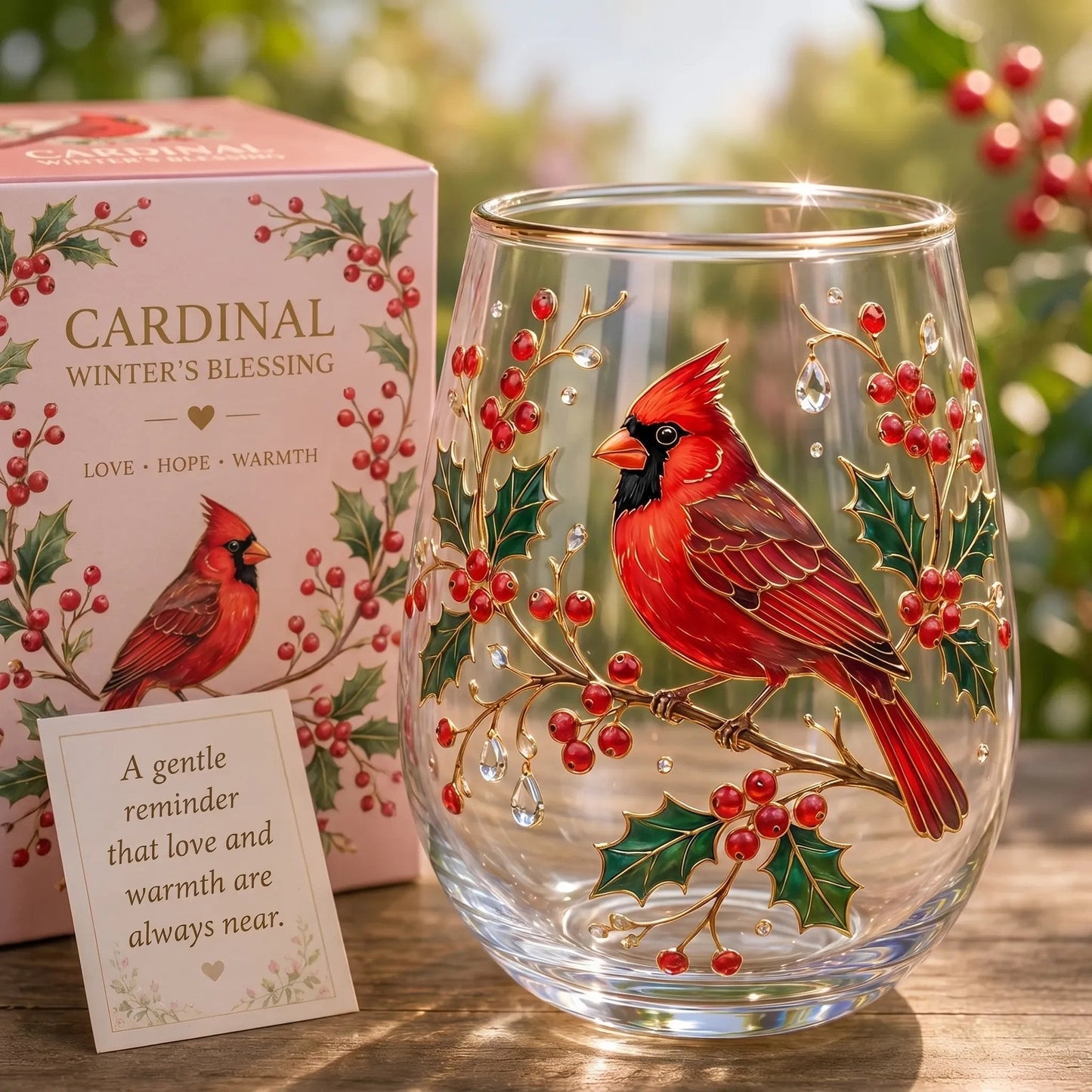 🦩🦩Flamingo Garden of Joy Glass Cup