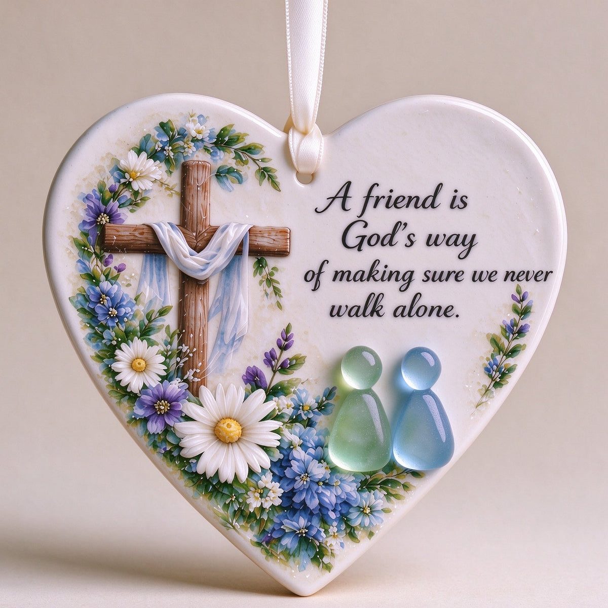 ✝️✝️A Friend is God's Way Religious Ornament