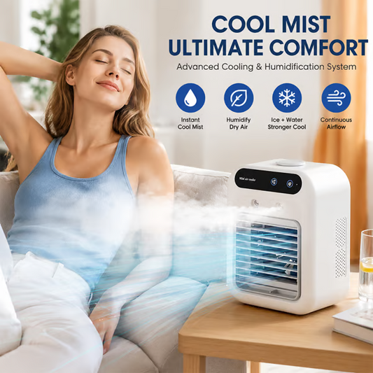 ❄️ Portable Mini Air Conditioner with Humidifier — 20°C Cooling 🔥