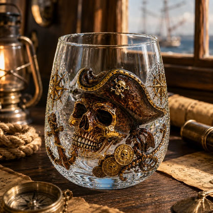 🌊🌊Release The Kraken Pirate Glass Collection — 3-Piece Legendary Ocean Treasure Set - KRAKEN RISE GLass