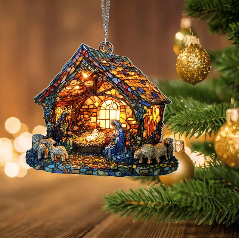 🎅 2026 Christmas Gift 50% Off--Nativity Jesus Christ Decoration Suncatcher