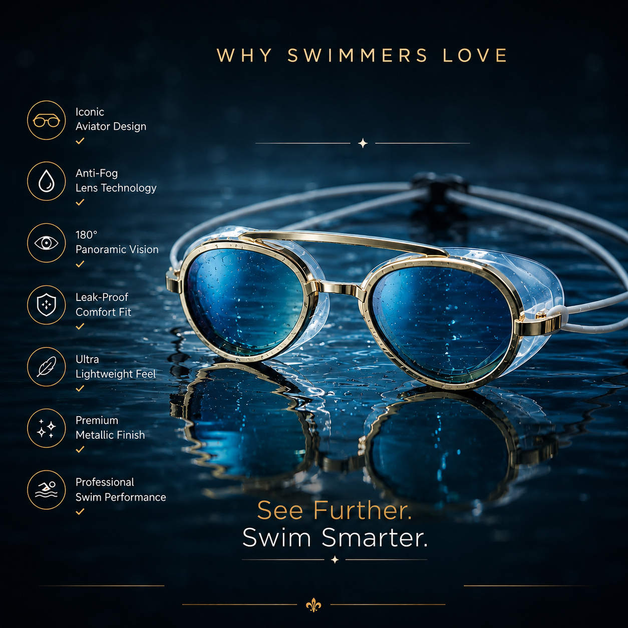 🔥🔥Hot Deal Summer Sale 50%✨Anti-Fog Swim Goggles🏊‍♂️☀️