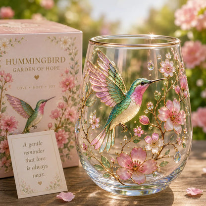 🦩🦩Flamingo Garden of Joy Glass Cup