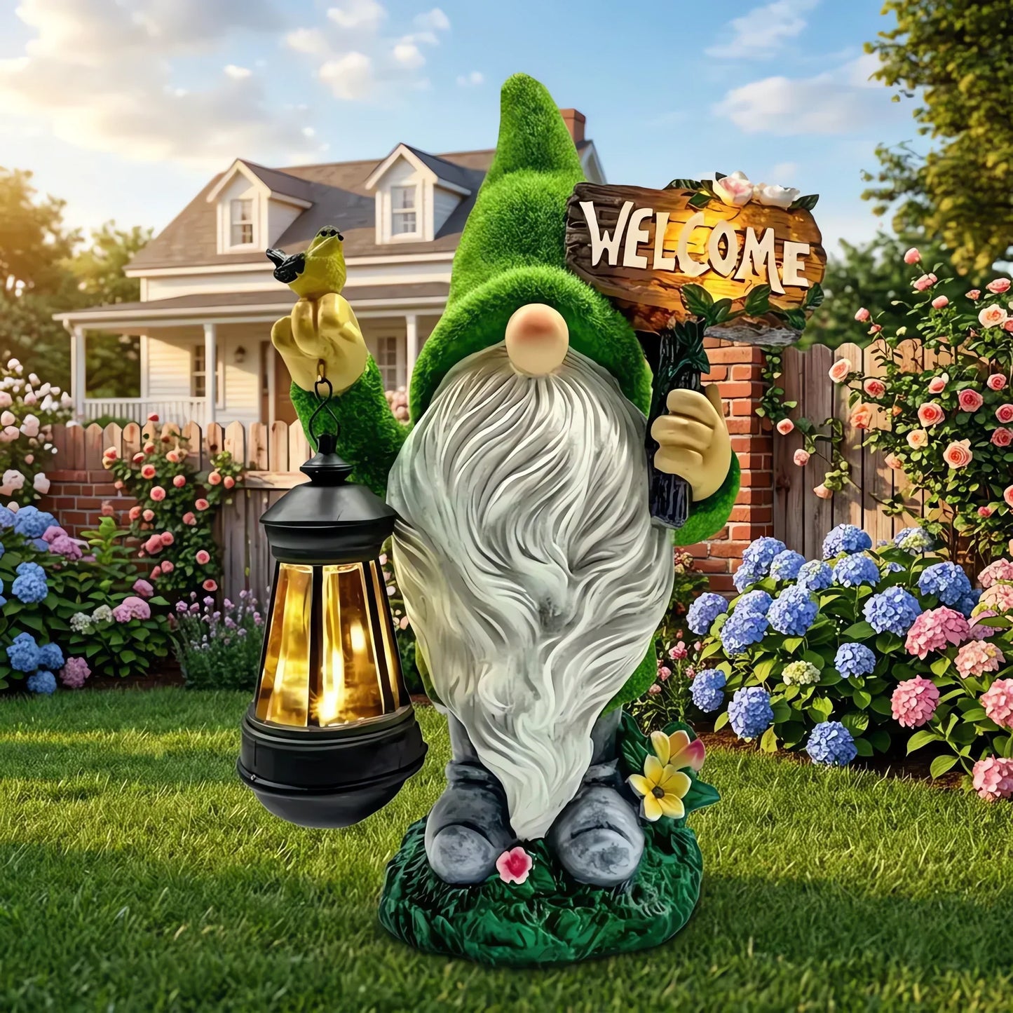 🌺🌺Summer Sale 49% OFF🔥Outdoor Garden Gnomes with LED Solar Light