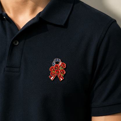 🔥Unisex Poppy Badge — Memorial Day Special Edition
