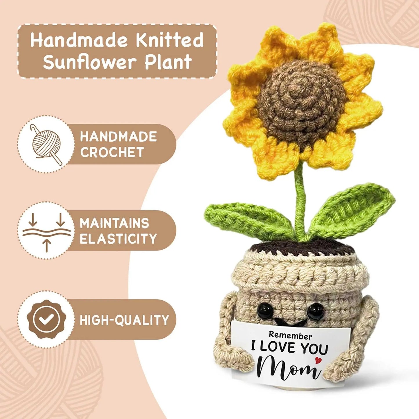 🌻🌻 #1 MOM GIFT: 49% OFF丨Handmade Crochet Sunflower