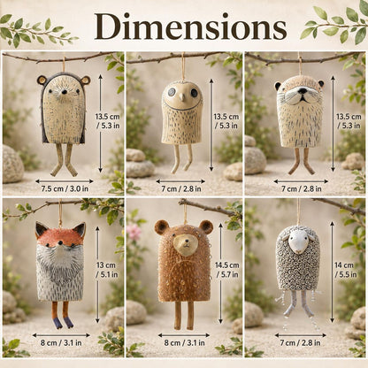 🎐🎐Handmade Whimsical Animal Wind Chime Ornaments