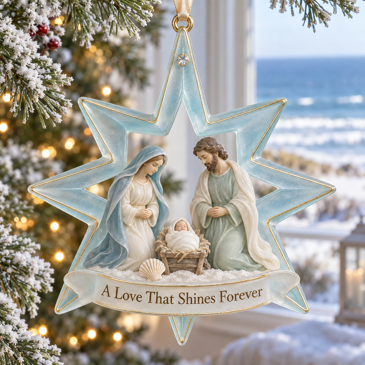 🎅🎅2026 Christmas Gift 50% Off--Coastal Holy Night: The Birth of Love | Nativity by the Sea