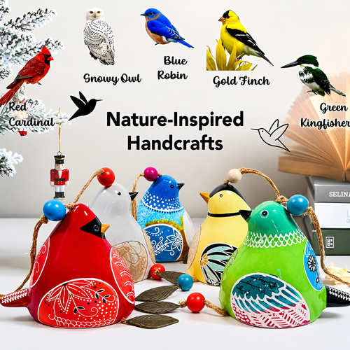🐦Hand-Painted Ceramic Bird wind Chimes (Handmade by Jordan Maynard®)-Buy 2 Free Shipping