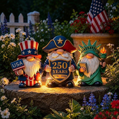 ❤️❤️Patriotic-Themed Gnome Statue