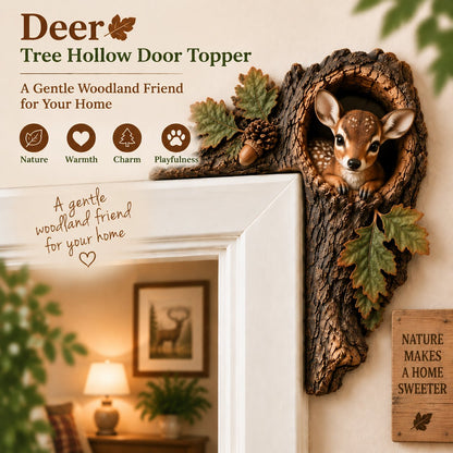 🎅 🎅2026 Christmas Gift 50% Off--⏰LAST DAY 50% OFF 🐿️ 3D Chipmunk Tree Hollow Door Topper | Woodland Animal Doorway Decor For Cozy Nature Homes