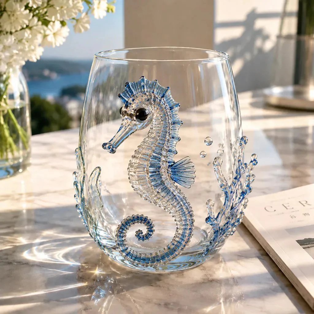 🎁The Perfect Beach House Gift 🌊3D Ocean Animal Artisan Glassware Collection
