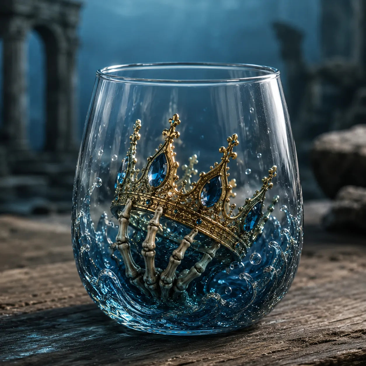 🌊🌊Release The Kraken Pirate Glass Collection — 3-Piece Legendary Ocean Treasure Set - KRAKEN RISE GLass