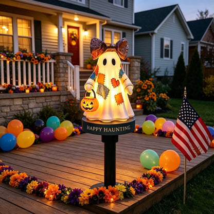 🔥🔥TODAY'S SPECIAL OFFER-50% OFF 🔥Lighted Vintage Patchwork Ghost Solar Garden Light