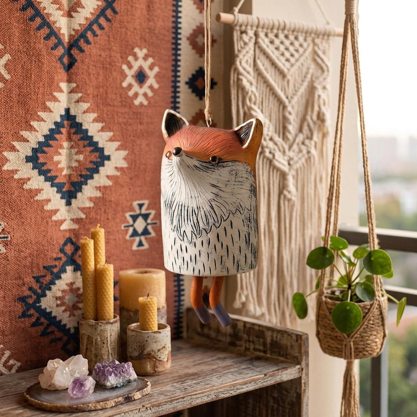 🎐🎐Handmade Whimsical Animal Wind Chime Ornaments