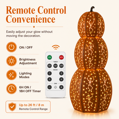 🎃Lighted Stacked Pumpkin Porch Decor