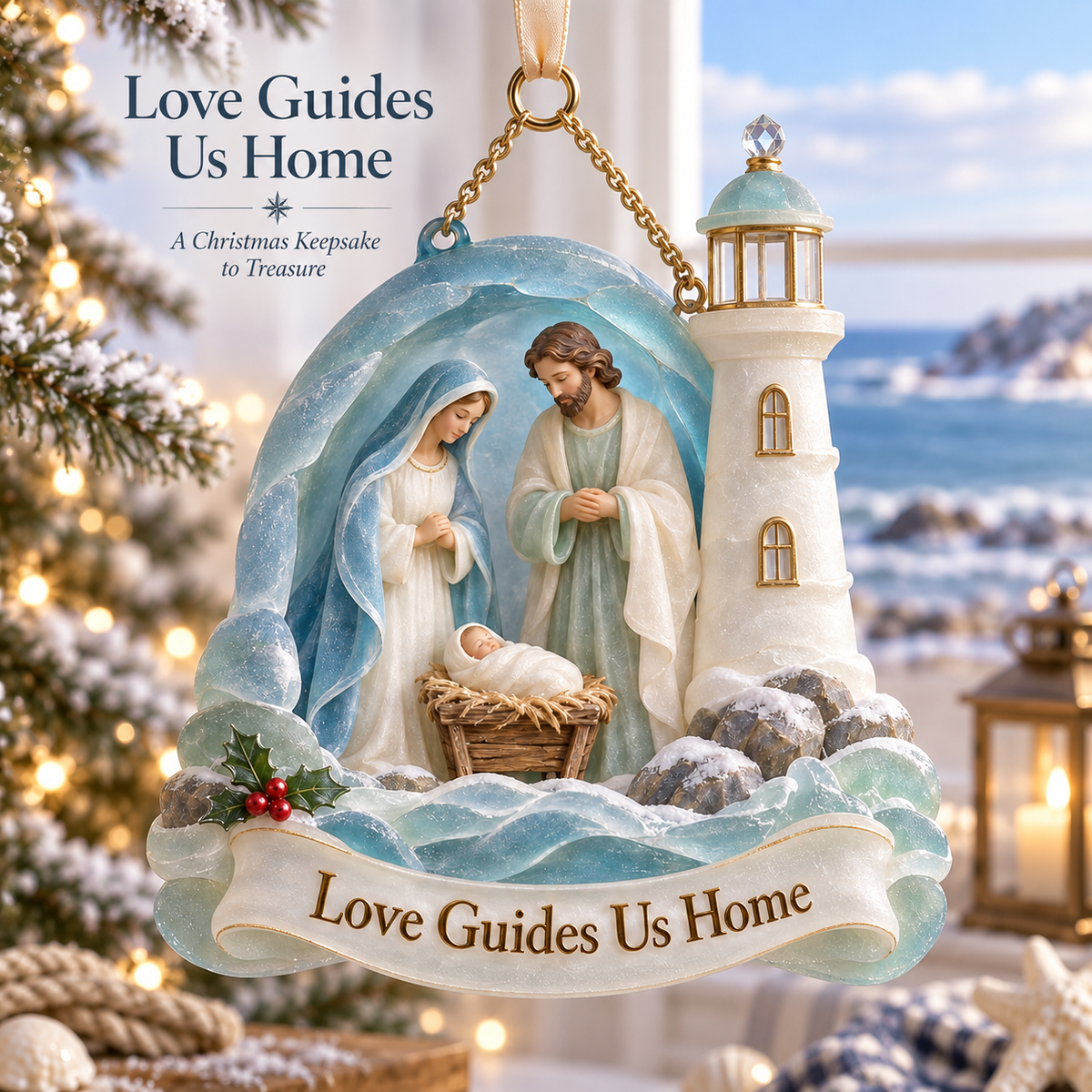 🎅🎅2026 Christmas Gift 50% Off--Coastal Holy Night: The Birth of Love | Nativity by the Sea