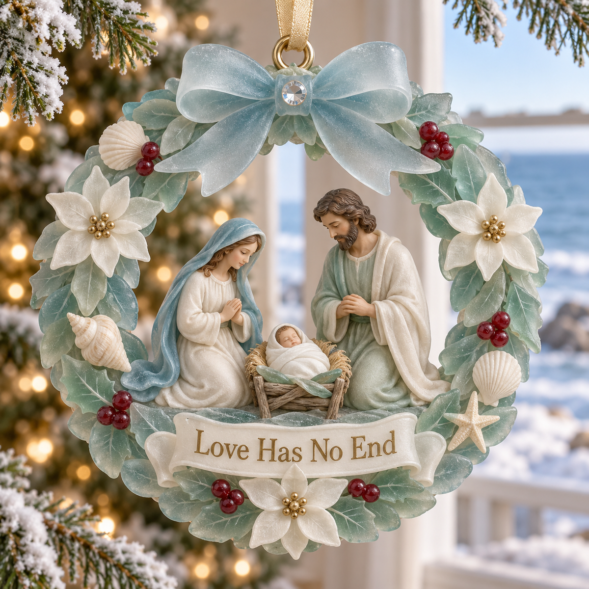 🎅🎅2026 Christmas Gift 50% Off--Coastal Holy Night: The Birth of Love | Nativity by the Sea