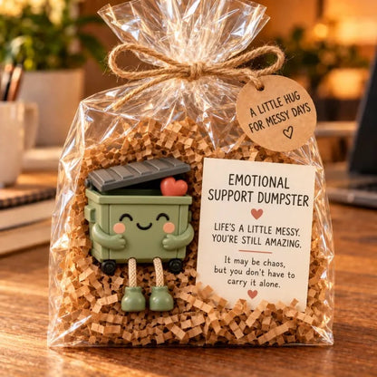 💖 Emotional Support Desk Companions 🎁 Funny Coworker Gift with Encouraging Message Card