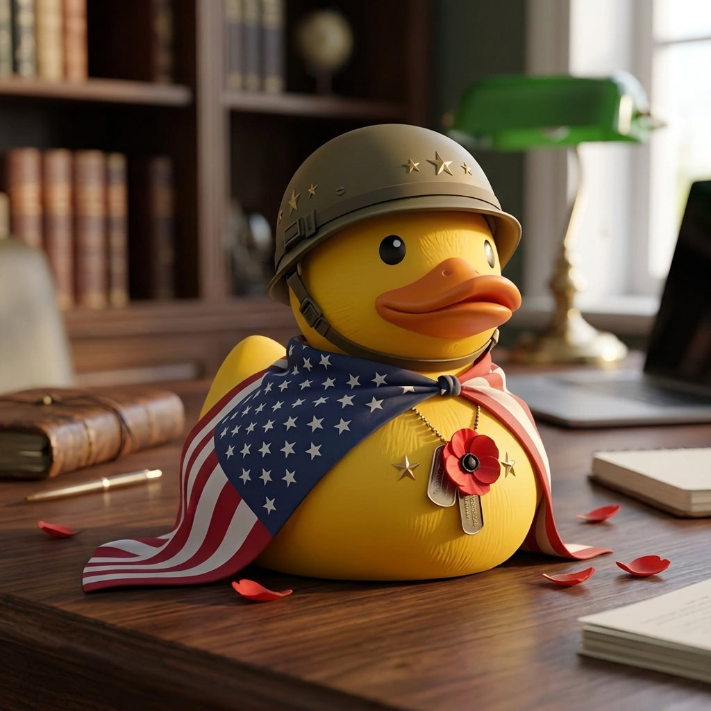 🦆Last Day 49% OFF🔥 - Patriotic Military Duck Figurine