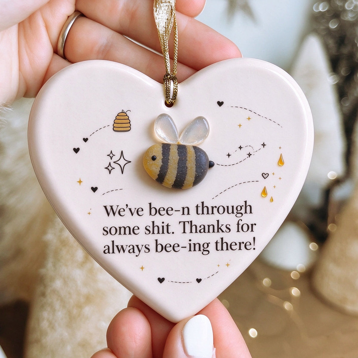 Funny Bee Sea Glass Keepsake