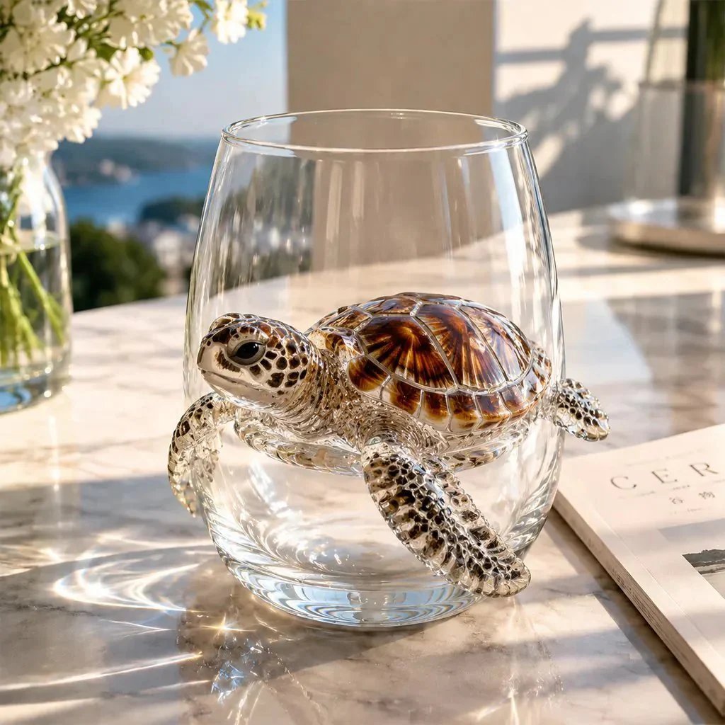 🎁The Perfect Beach House Gift 🌊3D Ocean Animal Artisan Glassware Collection