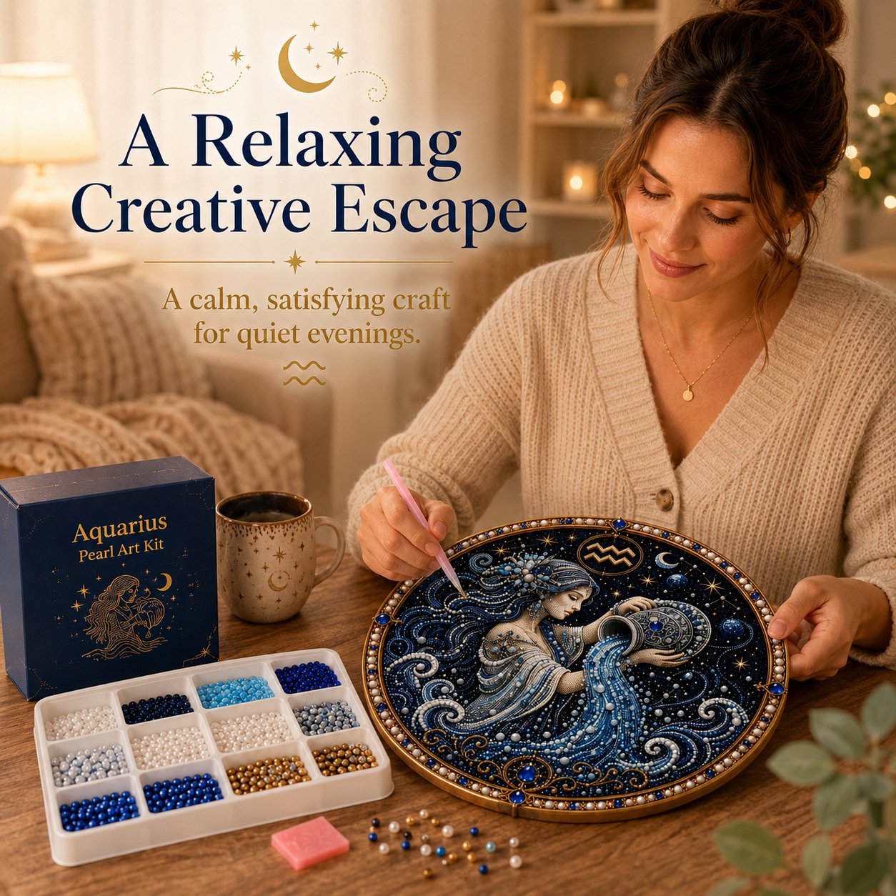 ♈♈12 Zodiac Signs Pearl Art Kit 🌙Buy 2+ Get Free Shipping
