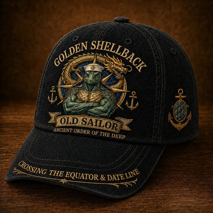 ⭐⭐2026 USA Sale: Up to 50% OFF - 🔥Golden Shellback Cap