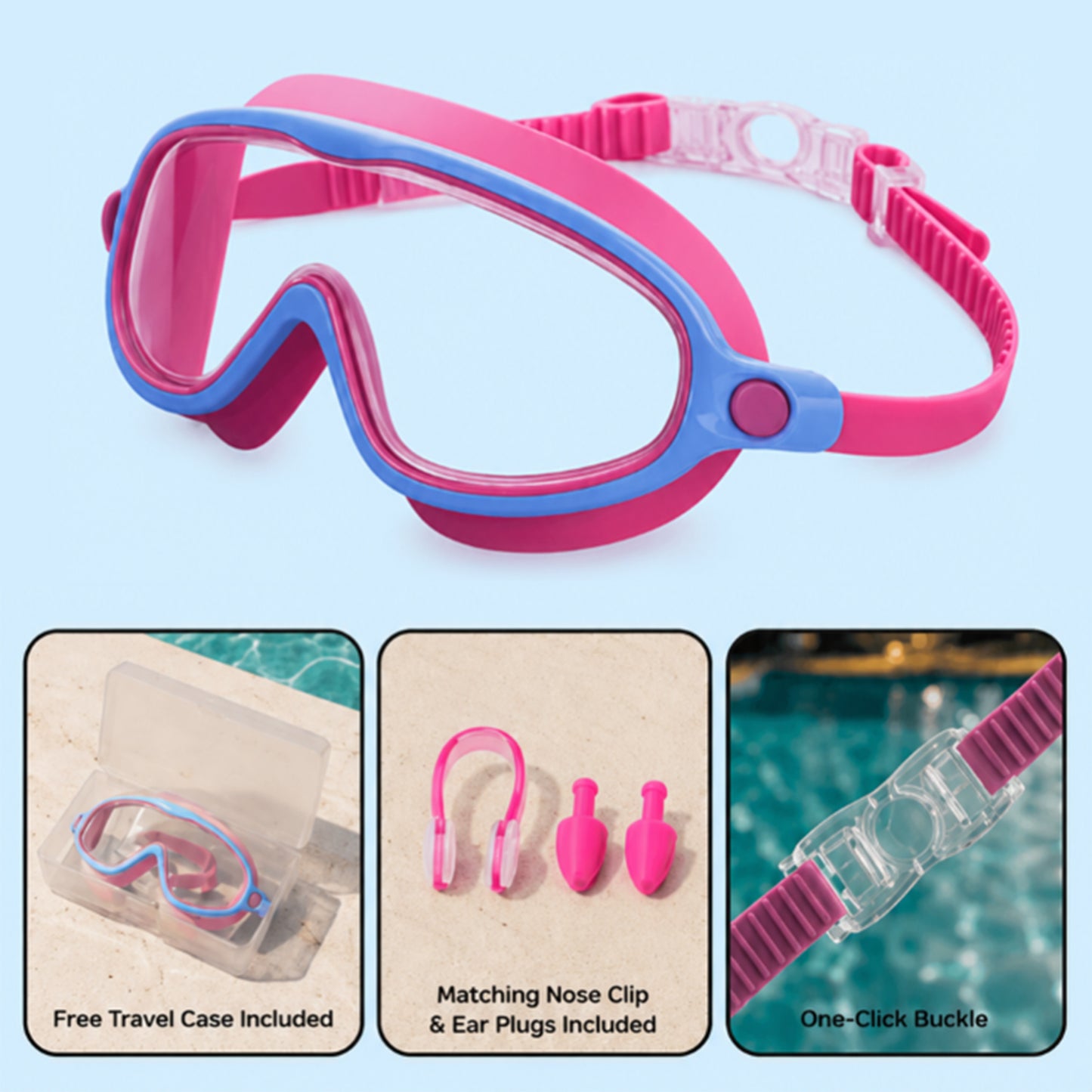 🏊  TibaToes™ Kids Swim Goggles Collection