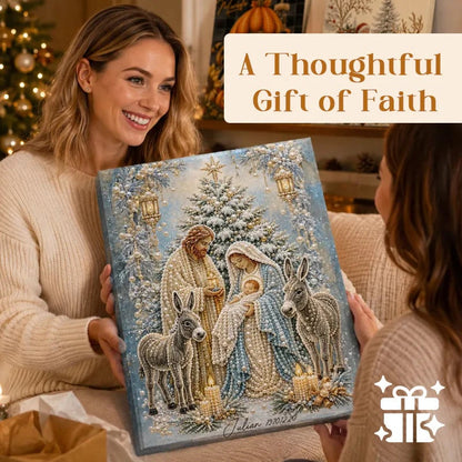 💥🏆Nativity Scene Diamond Painting Kit | Jesus Christ Christmas Faith Art Decor
