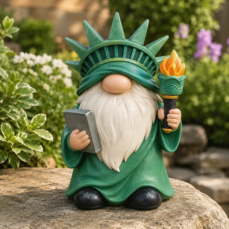 ❤️❤️Patriotic-Themed Gnome Statue
