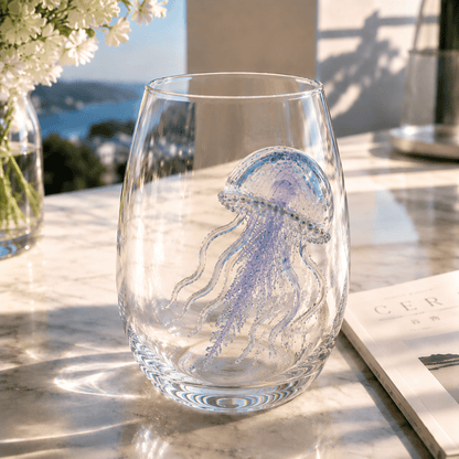 🥃🥃Artisanal Blue Ringed Octopus Glassware