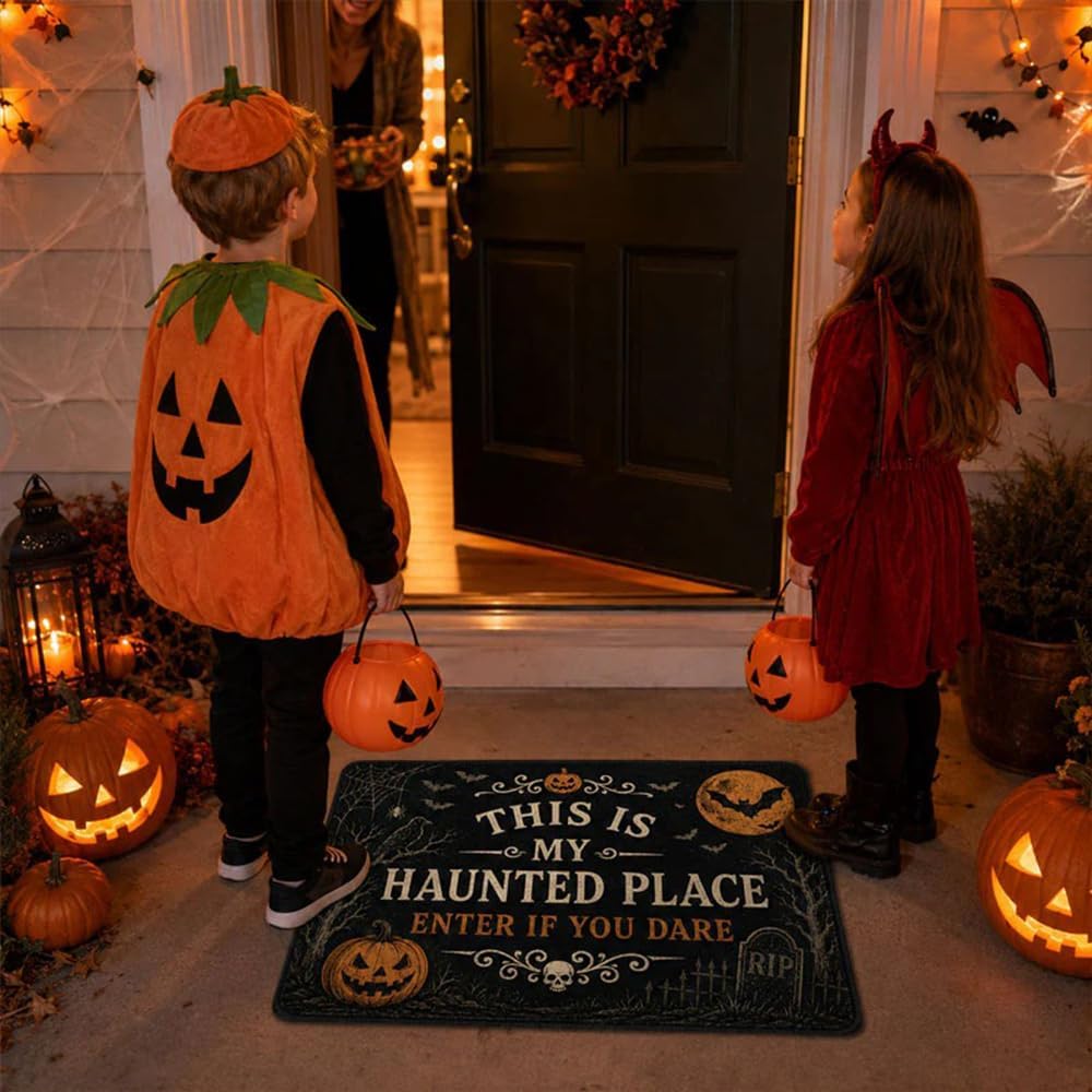 🎃🦇 Welcome to Your Haunted Haven: This Is My Haunted Place Halloween Door Sign