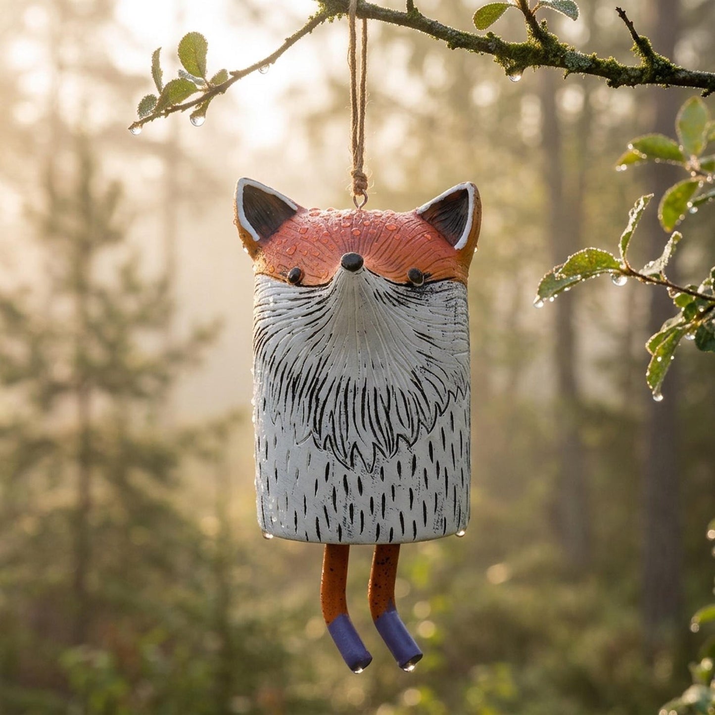 🎐🎐Handmade Whimsical Animal Wind Chime Ornaments