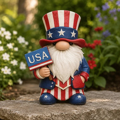 ❤️❤️Patriotic-Themed Gnome Statue