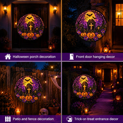 🎃 Solar Halloween LED Hanging Sign Light 👻