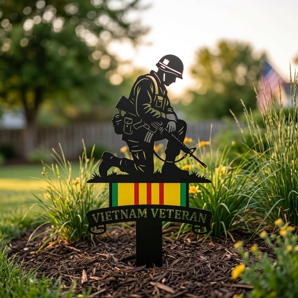 🔥Last Day 50% OFF🔥- Vietnam Veteran Tribute Garden Stake – Honor and Respect